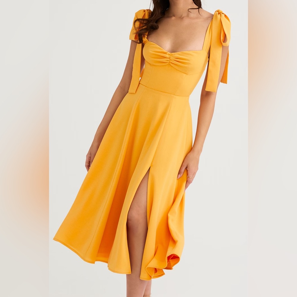 House of CB - Alicia Tangerine Midi Sundress